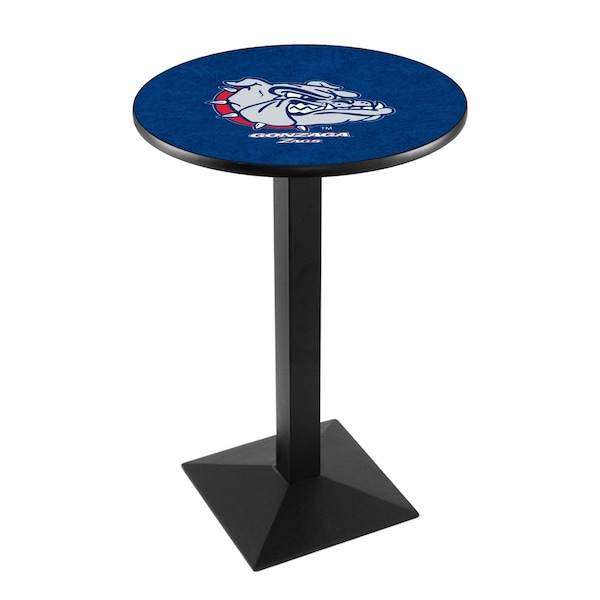 42" Blk Wrinkle Gonzaga Pub Table